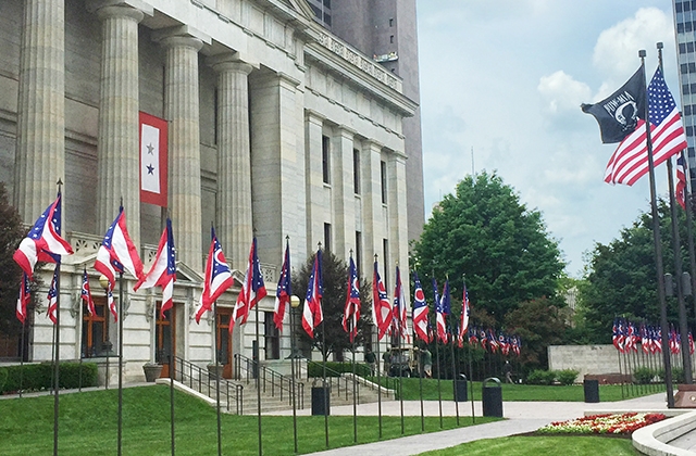 Veterans Plaza on Third Street