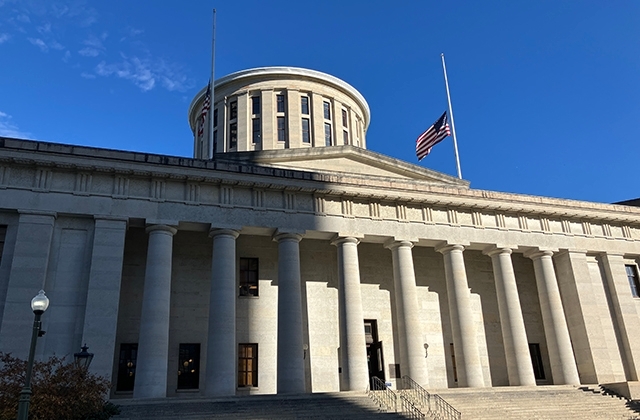 Ohio Statehouse flags at half-staff